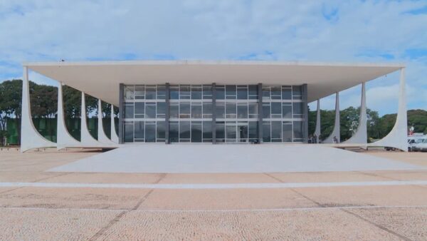 Prédio do Supremo Tribunal Federal (STF). Imagem de 4 de abril de 2018 — Foto: TV Globo/Reprodução