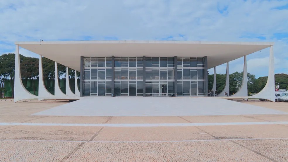 Prédio do Supremo Tribunal Federal (STF). Imagem de 4 de abril de 2018 — Foto: TV Globo/Reprodução