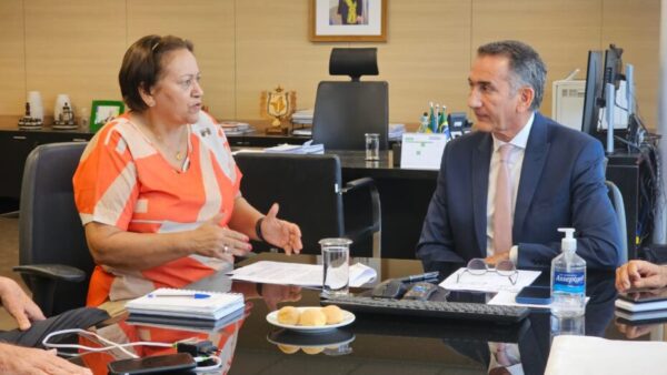 fátima bezerra e waldez góes discutem a segurança hídrica no rn