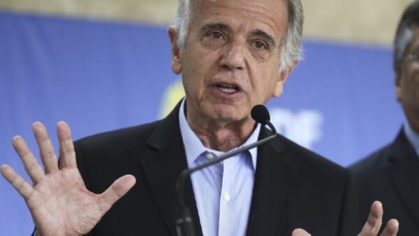 Ministro da Defesa, José Mucio Monteiro, durante coletiva de imprensa / Foto: divulgação