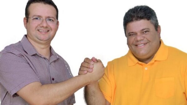 Sael (prefeito) e Faustino (Vice), hoje rompidos - Foto: arquivo