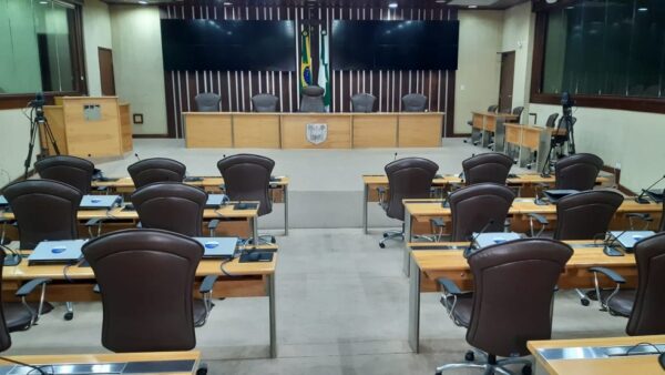 Plenário da Assembleia Legislativa do Rio Grande do Norte vazio — Foto: Sérgio Henrique Santos/Inter TV Cabugi