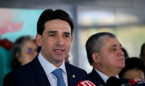 Brasília (DF), 13/09/2023, O novo ministro dos Portos e Aeroportos, Sílvio Costa Filho, fala a imprensa após tomar posse do cargo, no Palácio do Planalto. Foto: Antônio Cruz/Agência Brasil