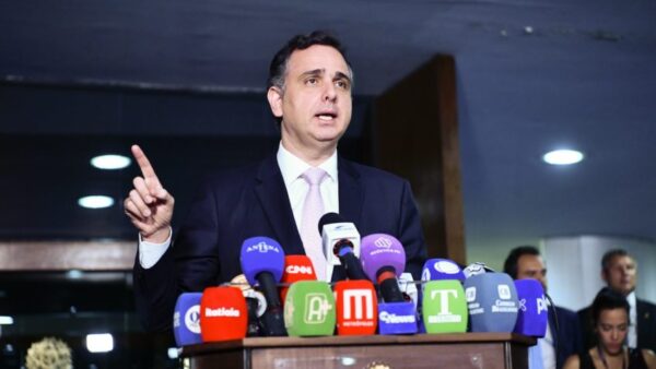 O presidente do Senado, Rodrigo Pacheco,