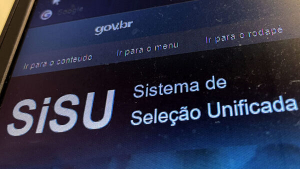 tela com página do Sisu aberta