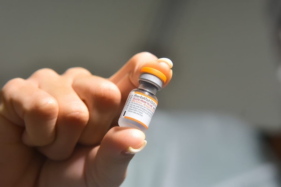 Dose pediátrica da vacina da Pfizer — Foto: Edmilson Tanaka/Divulgação