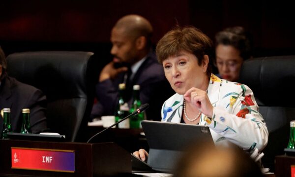 Diretora-gerente do FMI, Kristalina Georgieva, participa de reunião do G20 em Bali, Indonesia