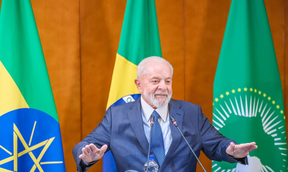 18.02.2024 - Presidente da República, Luiz Inácio Lula da Silva, durante Coletiva de imprensa. Adis Abeba - Etiópia.  
Foto: Ricardo Stuckert / PR