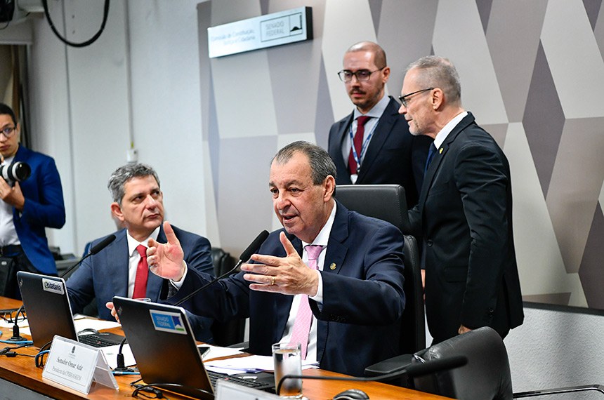 Mesa:
senador Rogério Carvalho (PT-SE);
presidente da CPIBRASKEM, senador Omar Aziz (PSD-AM);
senador Fabiano Contarato (PT-ES).