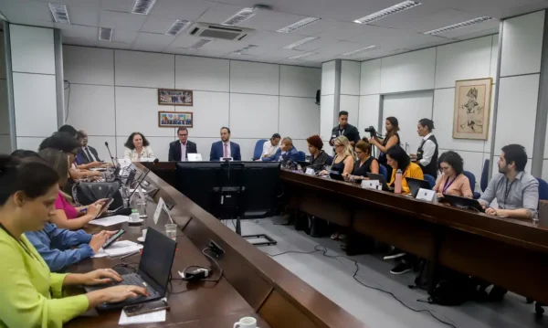 Brasília (DF), 30/01/2024, O Ministro do Trabalho e Emprego (MTE), Luiz Marinho, divulga os dados de dezembro e o acumulado de 2023 do Novo Cadastro Geral de Empregados e Desempregados (Novo Caged). Foto: Antonio Cruz/Agência Brasil