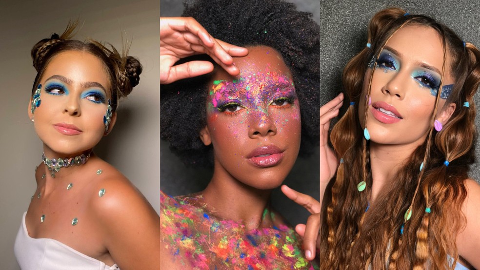 Inspirações de maquiagem para brilhar no carnaval potiguar — Foto: Divulgação