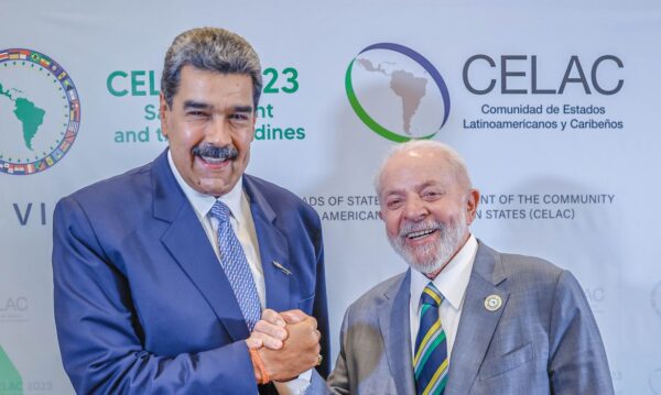 01.03.2024 - Presidente da República, Luiz Inácio Lula da Silva, durante reunião bilateral com o Presidente da República Bolivariana da Venezuela, Nicolás Maduro - Kingstown, São Vicente e Granadinas
Foto: Ricardo Stuckert / PR