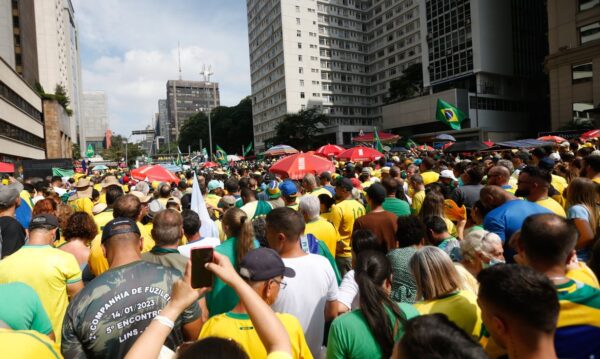 São Paulo (SP) 25/02/2024 - Ato do Pastor Silas Malafaia em apoio a Bolsonaro na Avenida Paulista.
Foto: Paulo Pinto/Agência Brasil