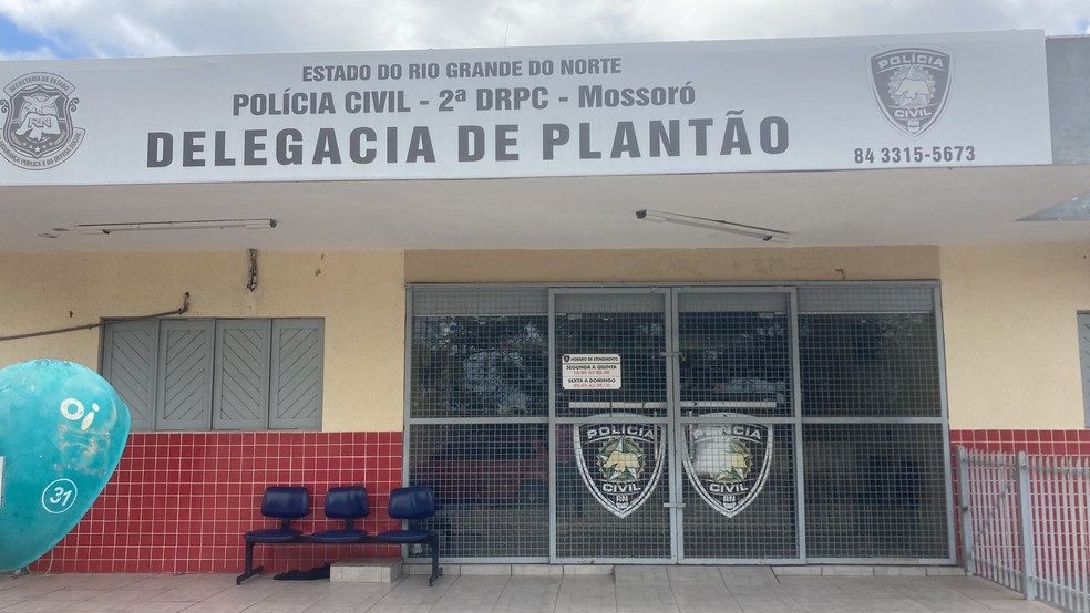 Delegacia de Plantão de Mossoró — Foto: Pedro Hugo/Inter TV Costa Branca