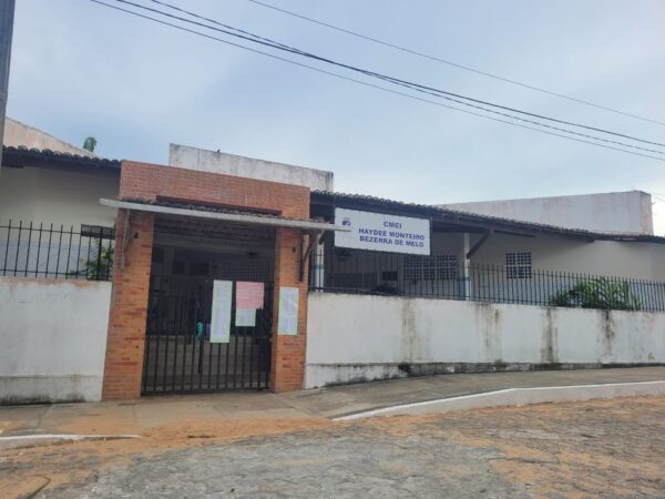 CMEI Haydee Monteiro de Melo na Vila de Ponta Negra, em Natal Centro de Educação Infantil RN — Foto: Vanessa Camilo/Inter TV Cabugi