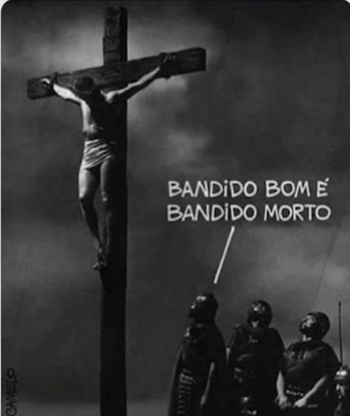 Post pubicado na Sexta-feira Santa comparou Jesus a bandido | Foto: Reprodução
