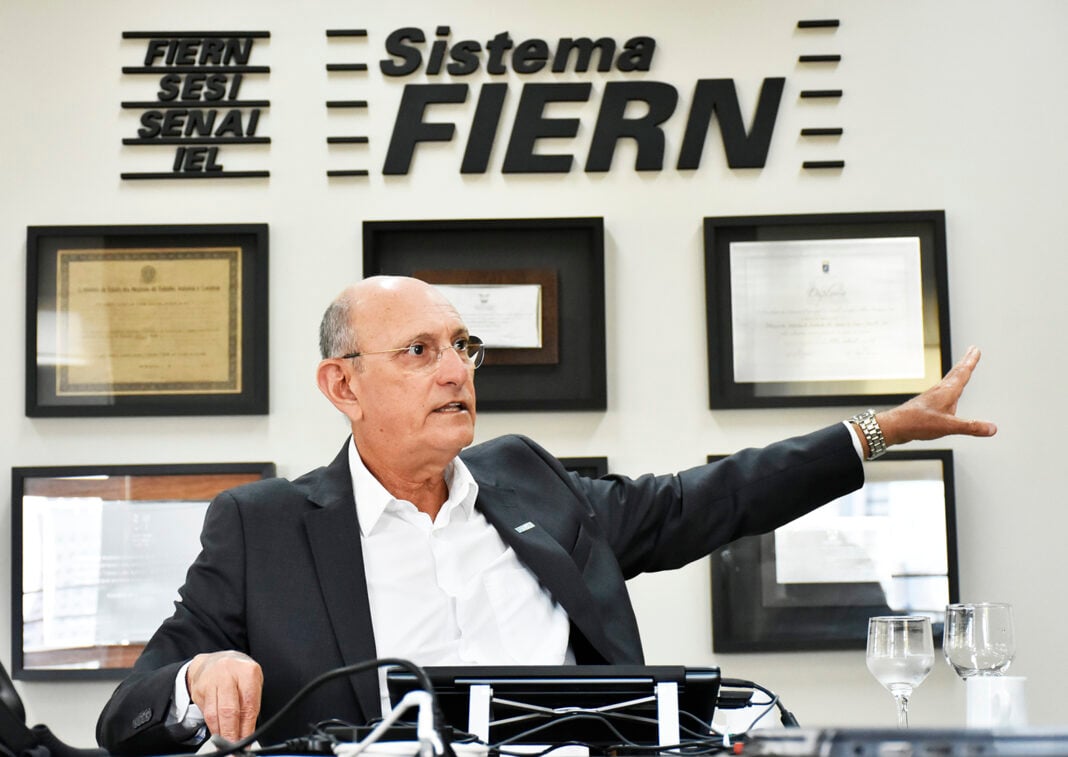 Presidente da Fiern quer aumentar a base sindical da entidade e trazer mais indústrias para o RN. Contrário ao aumento do ICMS, Serquiz afirma que o problema do Estado não é arrecadação, é despesa e gasto