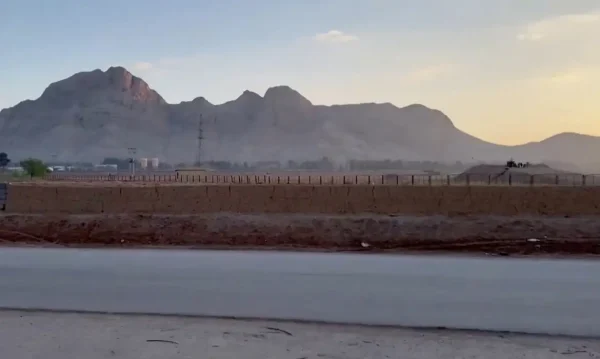 Military personnel stand guard at a nuclear facility in the Zardanjan area of Isfahan, Iran, April 19, 2024, in this screengrab taken from video. WANA (West Asia News Agency) via REUTERS ATTENTION EDITORS - THIS PICTURE WAS PROVIDED BY A THIRD PARTY. IRAN OUT. NO COMMERCIAL OR EDITORIAL SALES IN IRAN
