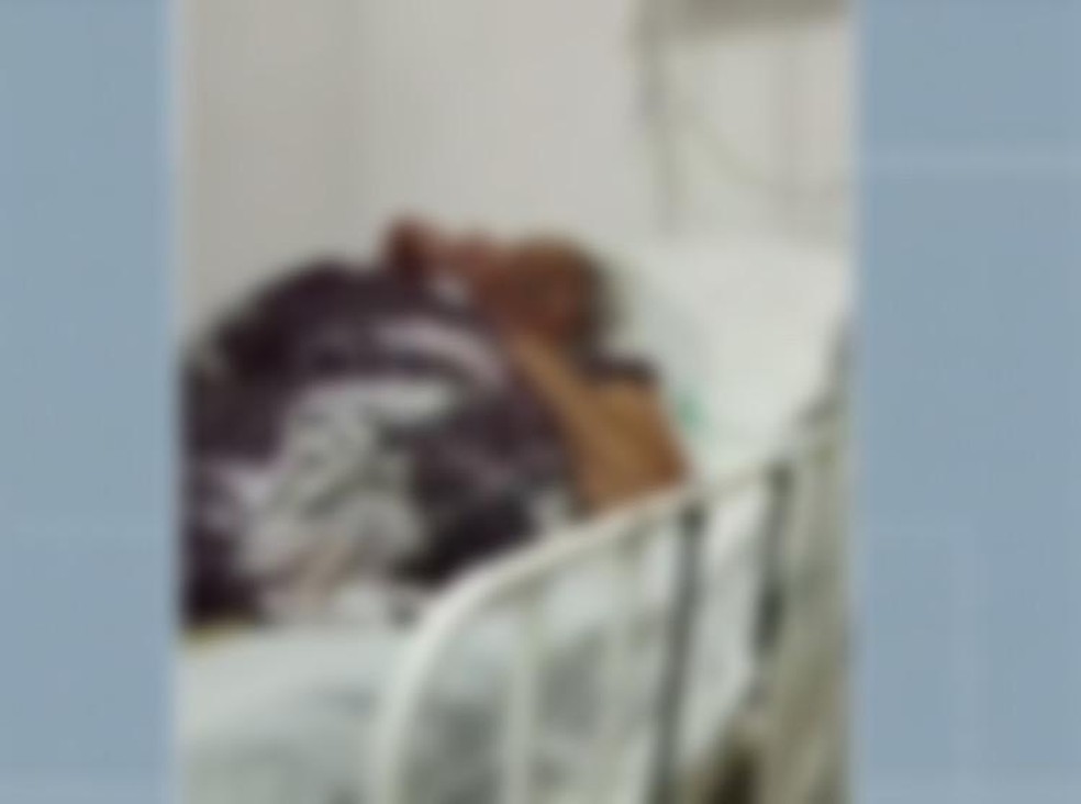 Maria das Nevez tem cirrose medicamentosa — Foto: Reprodução/Inter TV Cabugi