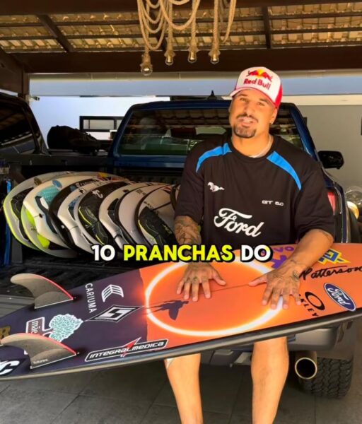 Italo Ferreira vende pranchas para arrecadar recursos para vítimas das enchentes — Foto: Reprodução