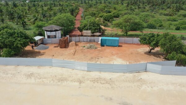 Canteiro de obras na Praia de Tourinhos, em São Miguel do Gostoso — Foto: MPF/Divulgação