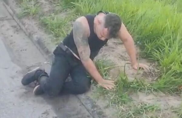 Policial penal é preso na BR-101 após atirar em duas pessoas e atropelar PM — Foto: Reprodução/Redes Sociais