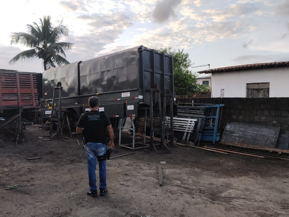 Equipamento usado em manutenção de turbinas eólicas foi recuperado pela polícia nesta segunda-feira (17) em Natal — Foto: Polícia Civil/Divulgação