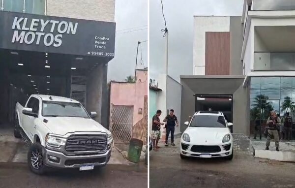 Operação apreendeu carros de luxo, motocicletas com sinais de adulteração, munições, carregadores de pistola e vasta quantia em dinheiro — Foto: Polícia Civil/Divulgação