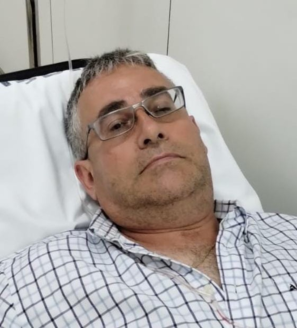 Espanhol de 55 anos teve três costelas fraturadas durante turbulência — Foto: Brunno Rocha/Inter TV Cabugi