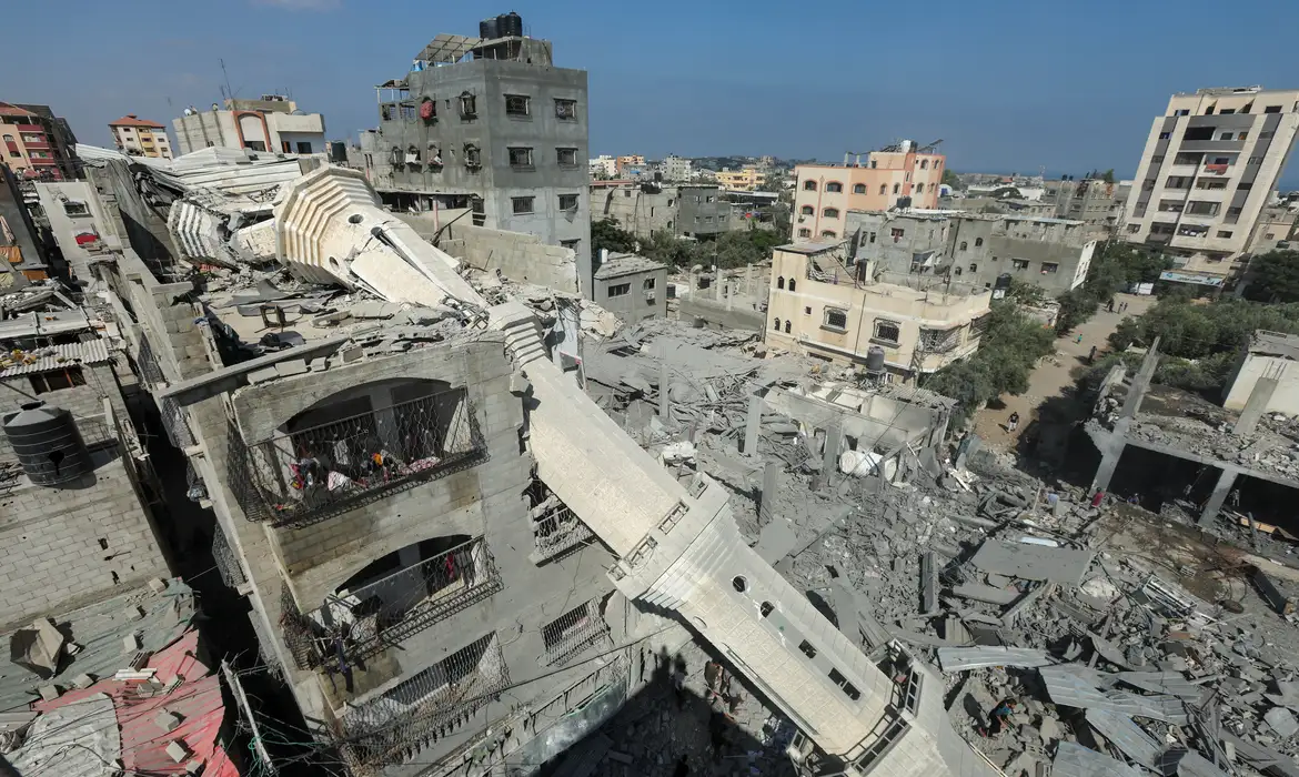 Ataque israelense em Nuseirat, centro de Gaza
17/7/2024    Reuters/Ramadan Abed/Proibida Reprodução