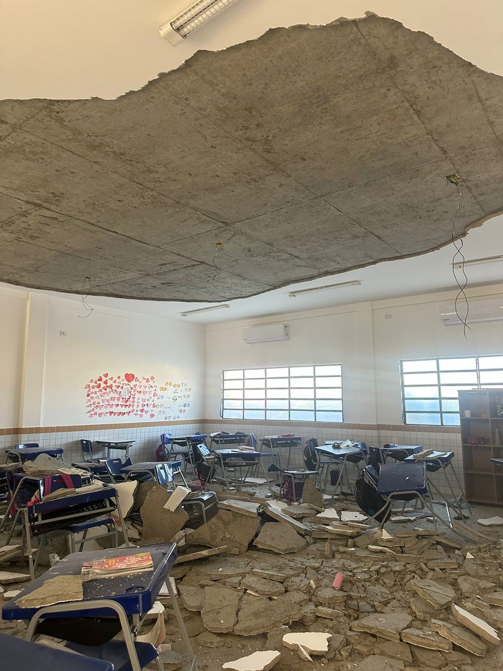 De acordo com Secretaria Estadual de Educação, a escola passou por uma reforma em 2021 — Foto: Cedida