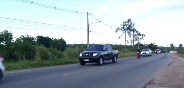 Trecho da RN-313 será interditado para obra de duplicação — Foto: Reprodução/Inter TV Cabugi