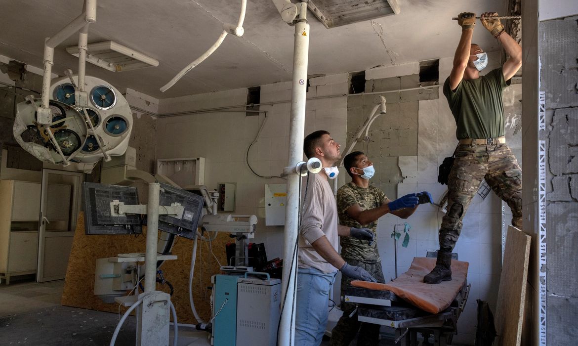 Hospital infantil Okhmatdyt atacado em Kiev
9/7/2024    REUTERS/Thomas Peter
