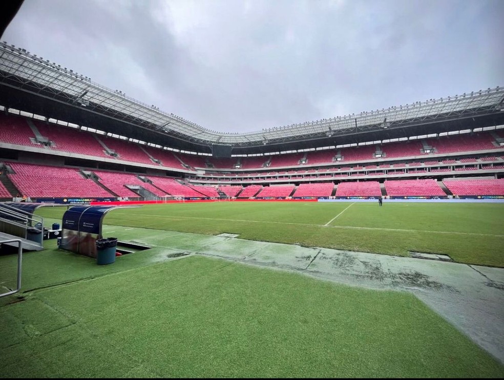 Arena de Pernambuco recebe Retrô x América-RN — Foto: João Victor Rodrigues/ASA